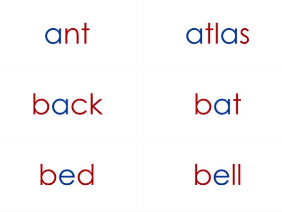 Image of Phonetic General Words Set 01