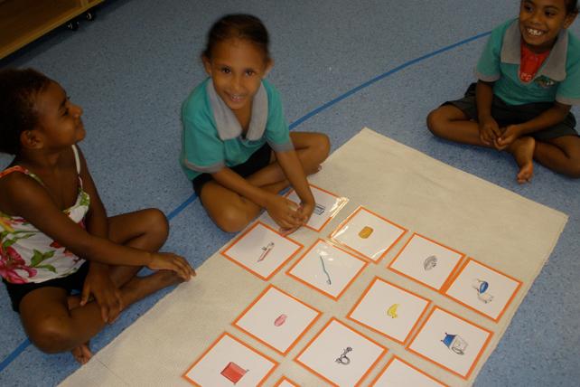 Children using Classified Cards