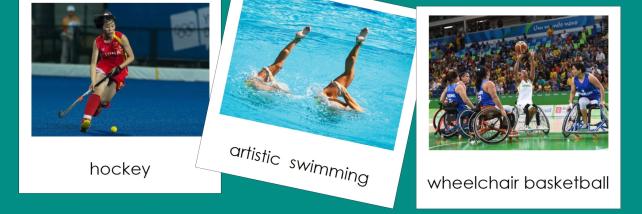 Sample Summer Olympic Games Classified Cards